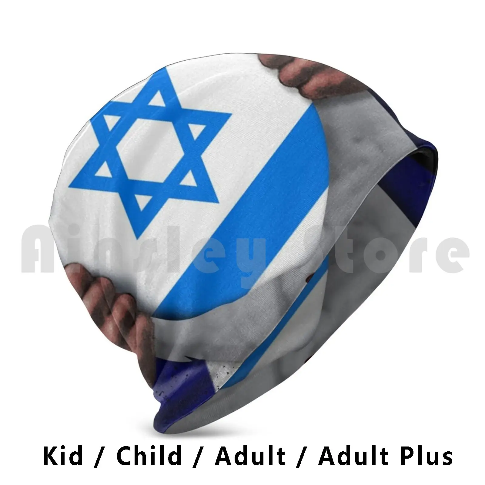 Isreali Flag Ripped-Born In United Kingdom From Israel Hat 1395 Hat Israel Isreali