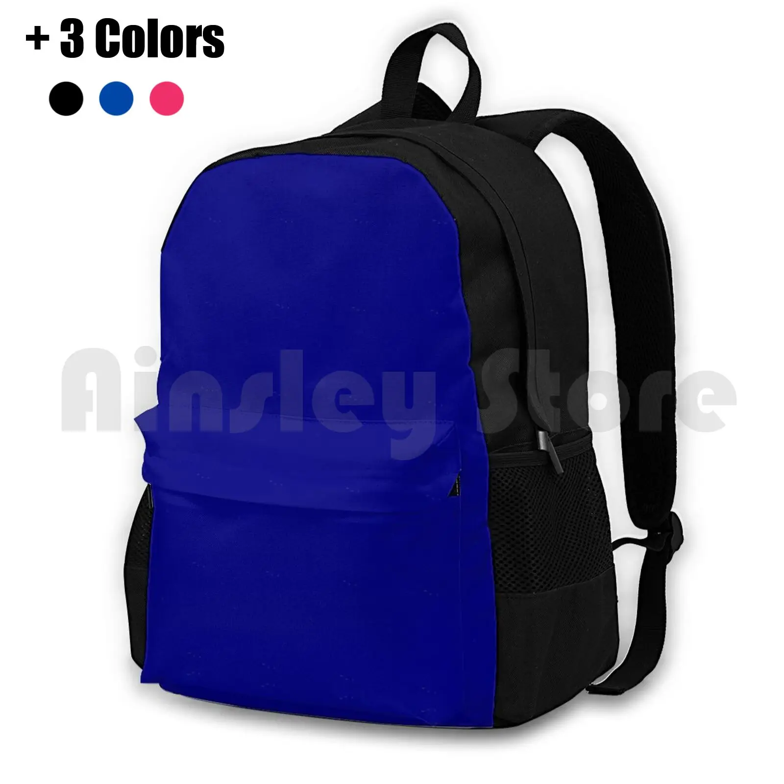 Plain Solid Dark Blue-100 Blue Shades On Ozcushions On All Products Outdoor Hiking Backpack Waterproof Camping Travel Dark Blue