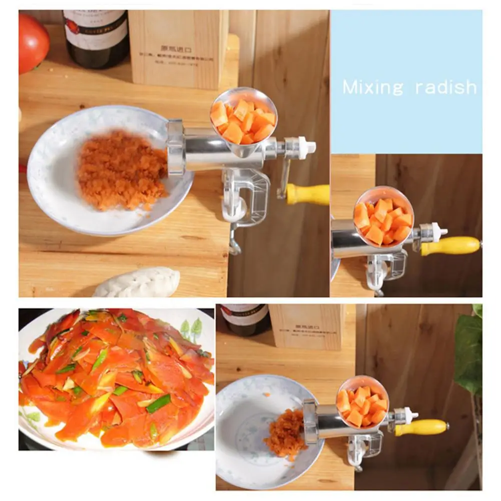 Kitchen Meat Grinder Manual Hand Multifunctional Sausage Mincer Clamp Aluminum Alloy Grind Meat Hot Pepper Radish sausage Maker