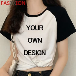 New Your OWN Design Logo/Picture White Custom DIY T Shirt Men Women Unisex Customized T-shirt Fashion Summer Tshirt Male Female