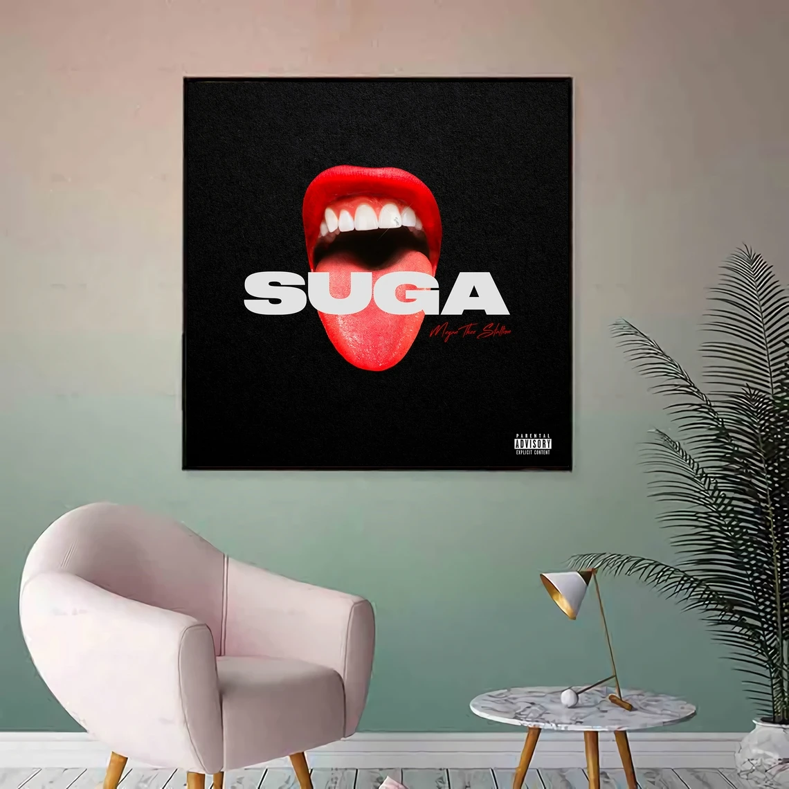 Megan Thee Suga Music Album Cover Poster Canvas Print Singer Music Star Poster Home Wall Painting Decoration