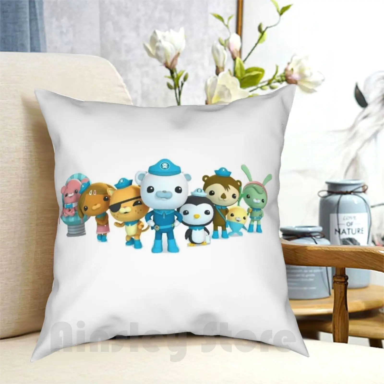 Kwazii From Octonauts Kids 2020 &Mask And Sticker Pillow Case Printed Home Soft DIY Pillow cover Kwazii Octonauts