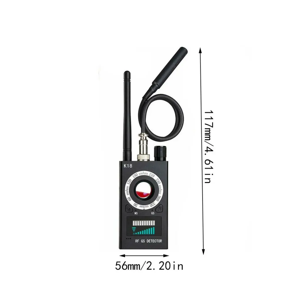 1mhz-6,5 ghz k18 multifunktion ale Anti-Spionage-Detektor kamera gsm Audio-Bug-Finder GPS-Signal objektiv HF-Tracker erkennen drahtlose Produkte