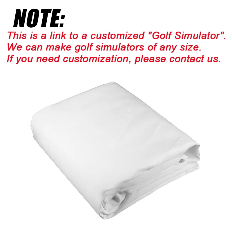 Customize Indoor Golf Simulator Impact Screen Sensor For Gym Home Golf Ball Target Exercise Display White Cloth Practice Screens