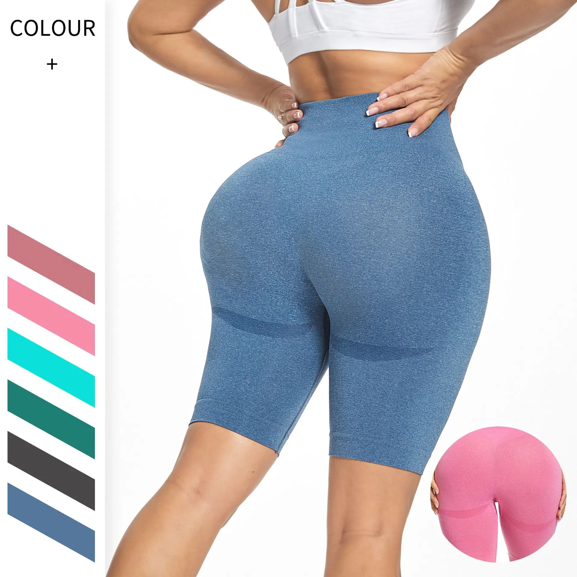 

TaoBo 2024 Girl Hot Short Yoga Pants Seamless Sports Shorts Leggings High Waist Gym Yoga Shorts Tummy Control Workout Fitness