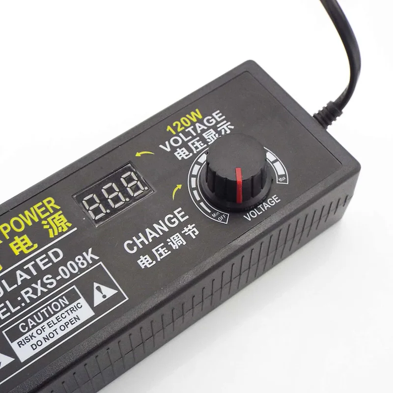 Adjustable Display Screen 3V-12V 10A 9V-24V 5A AC DC 12 14 15 16 17 18 19 20 22 24V Universal Adapter Power Supply 100V-240V