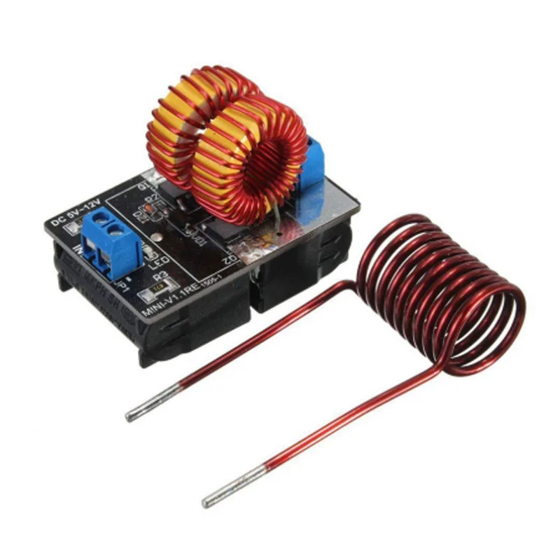 5-12V 120W Mini ZVS Induction Heating Board Flyback Driver Heater DIY Cooker with Ignition Coil Tesla Driver