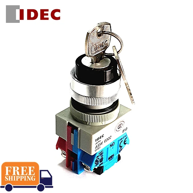 2PCS IDEC SWITCH ASW2K20 ASW0201  ASW33K20 ASW0335 ASW3K20E ASW0302 ASW3K40E ASW2K11 ASW3K11 ASW3K20 Key Selection Switch