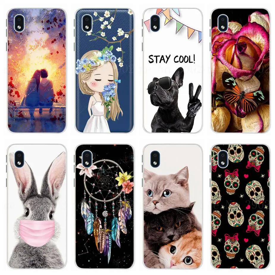 For Samsung Galaxy A01 core Case 5.3 inch Soft TPU Silicon Cute Back Cover Phone Case For Samsung A01 core SM-A013f Coque Bumper