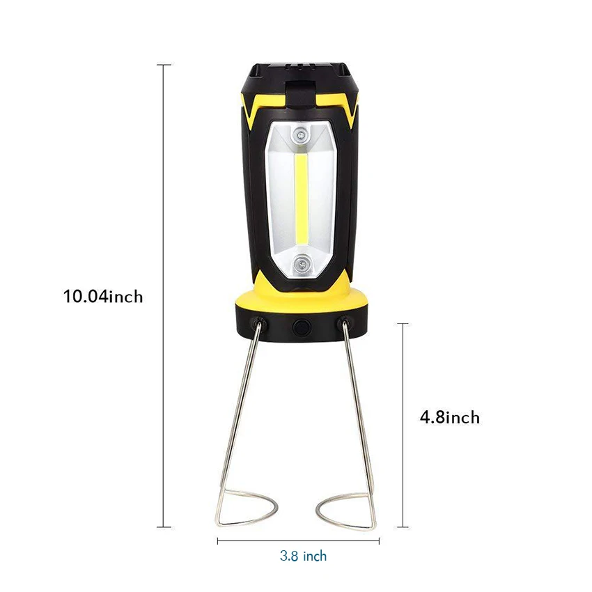 LED Camping Lantern, COB Work Light, 3 Light Modes, Outdoor Portable Lanterns for Survival Hurricane, Emergency Light, Storm