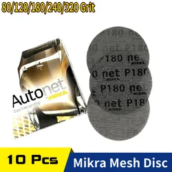 3'' 4'' 5'' 6 ''9'' Dust Free Mesh Sanding Discs Anti-blocking Hook & Loop Dry Grinding Abrasive MIRKA Sandpaper 80 to 320 Grit