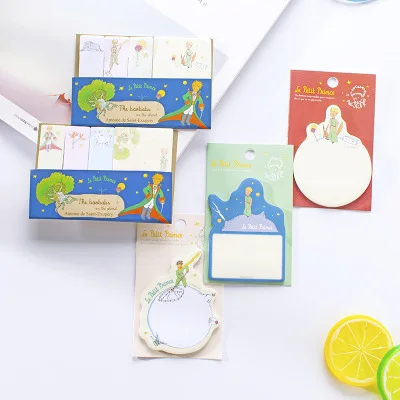 30 Sheets/Pack Cute Little Prince Memo Pads N Times Sticky Notes Index Paper Driver Stickers Self-Adhesive Sticky Paper Bookmark