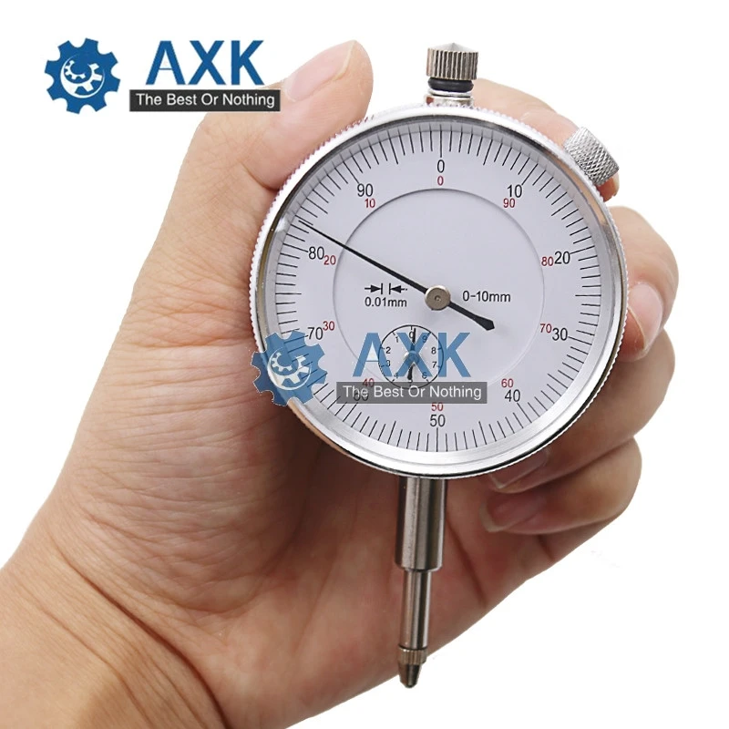 Professionele Precisie Tool Dial Indicator Gauge 0-10Mm Meter Precieze 0.01Mm Resolutie Rondloop Test LT277