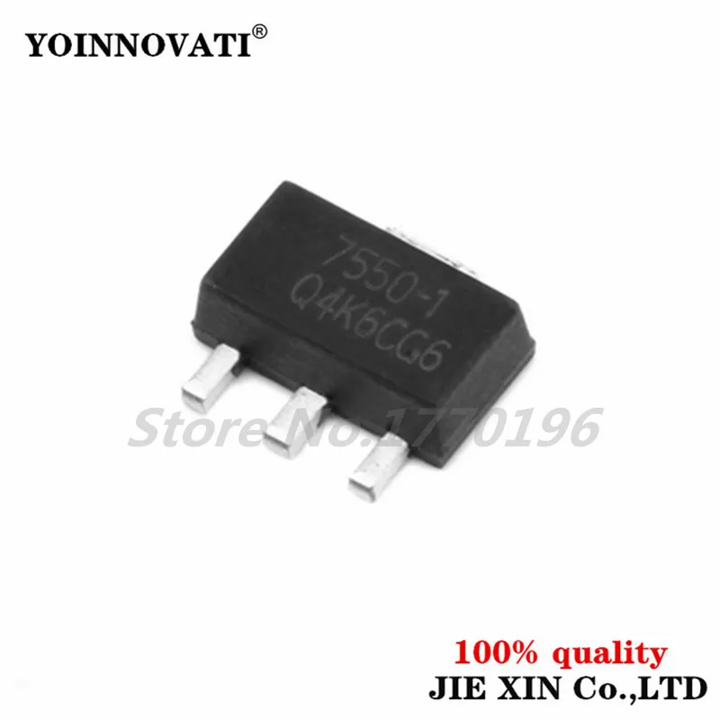 100pcs/lot HT7550-1 HT7550 7550 SOT89 IC best quality.