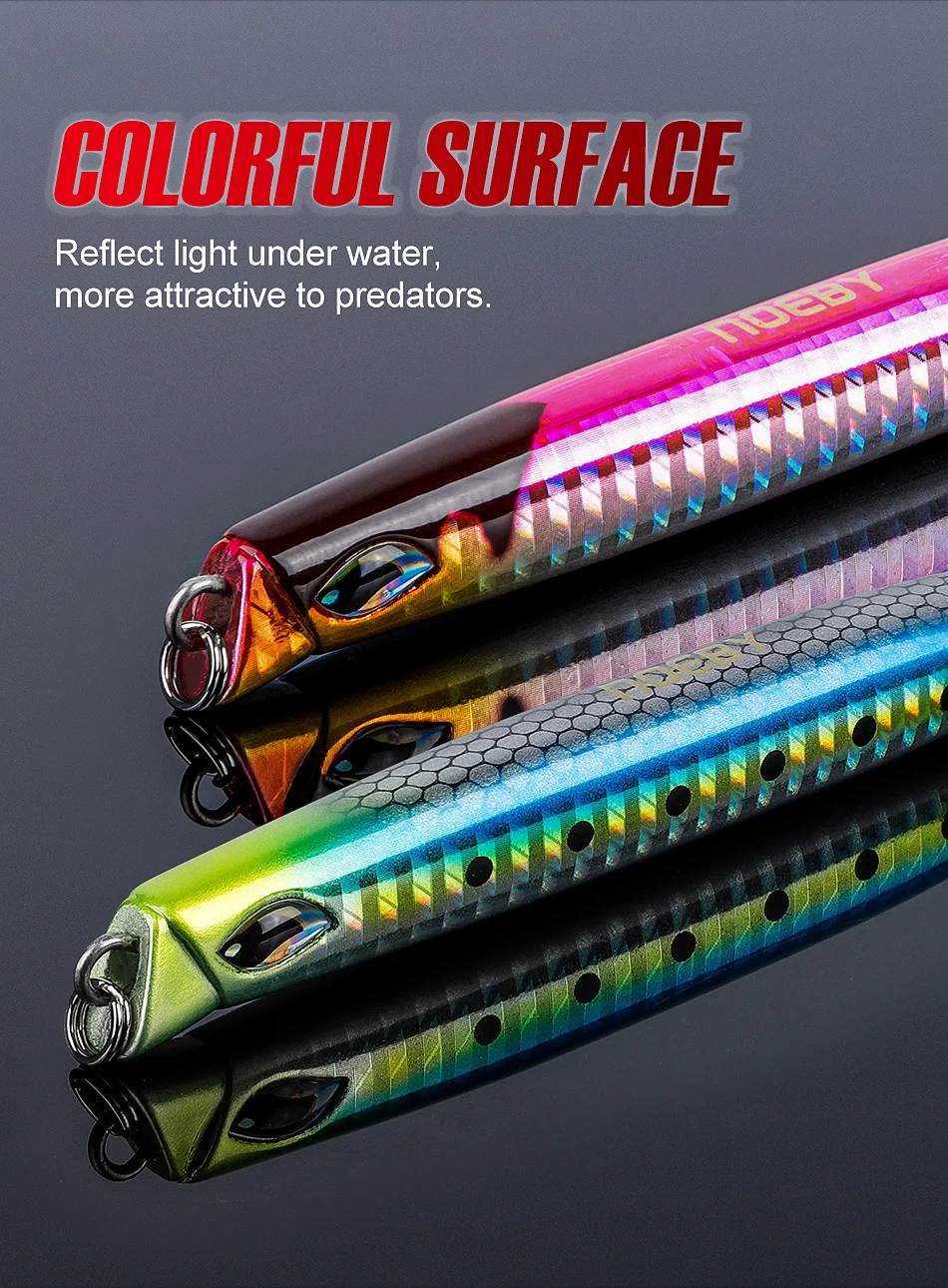 NOEBY Sinking Pencil 110 mm 46 g Shore Jigging Angelköder Künstliche harte Köder Stickbait Jig Sea Slow Jigging Angelköder – Detail 15