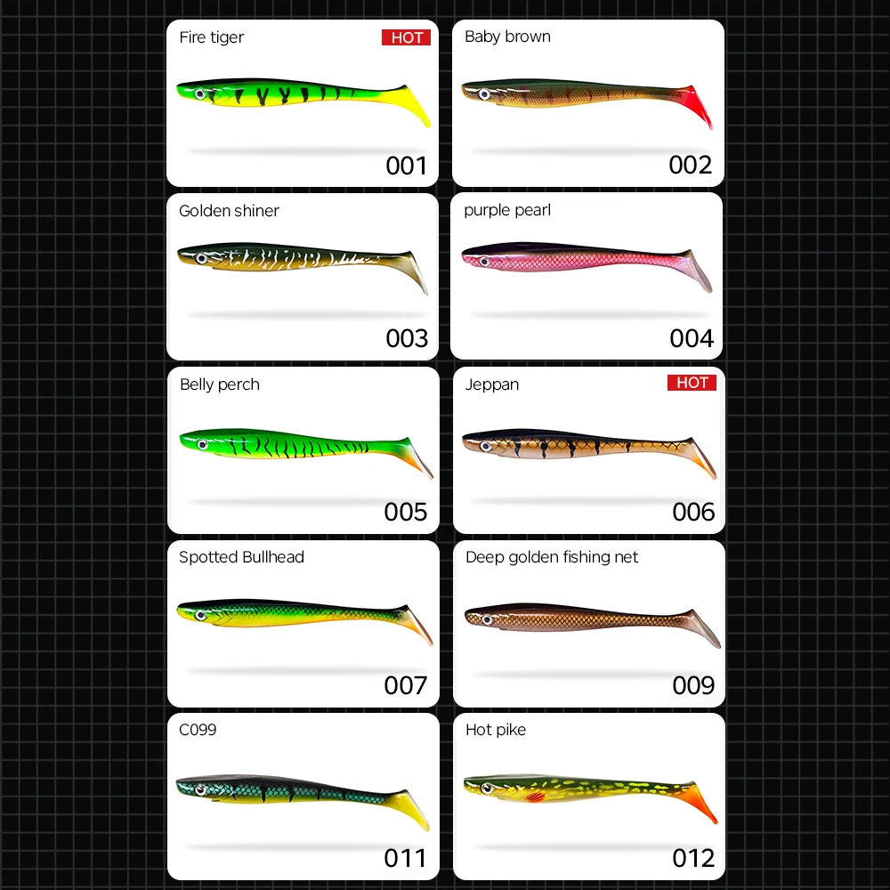 Hunthouse pique isca de pesca porco shad 120mm/150mm/20cm 50g pintura impressão paddle cauda shad silicone souple leurre natural almiscarado