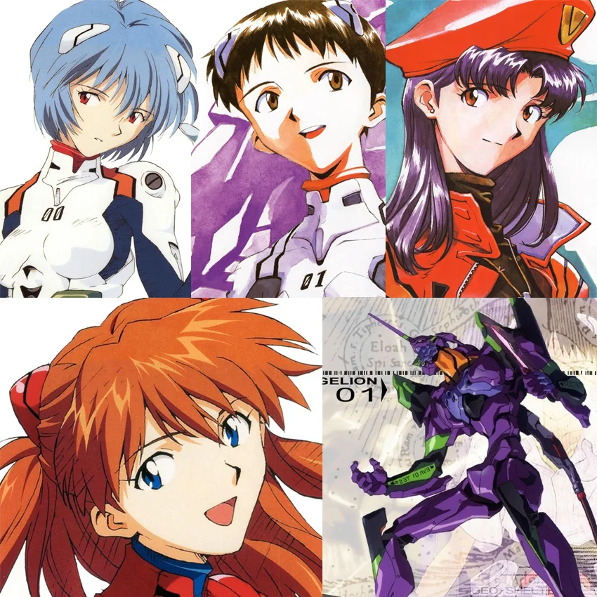 13CM Asuka Langley Soryu Ayanami Rei Genshin Impact   Evangelion Candy Toy Action Figure Parmon Toys