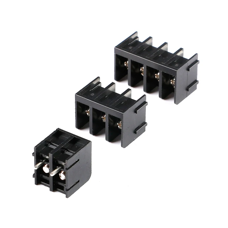 5Pcs KF55C-10.0 HB611-6.35 HB762-7.62 HB825-8.25 HB9500-9.5 DIP Connector Socket 2P 3P 4P Plug BLACK Connector DIY New