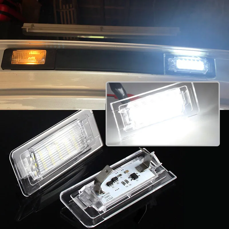 2X LED Number License Plate Light Lamp 8N0943021A 8N0943022A for AUDI TT MK1 Roadster Coupe 8N   2X LED Number License Pl