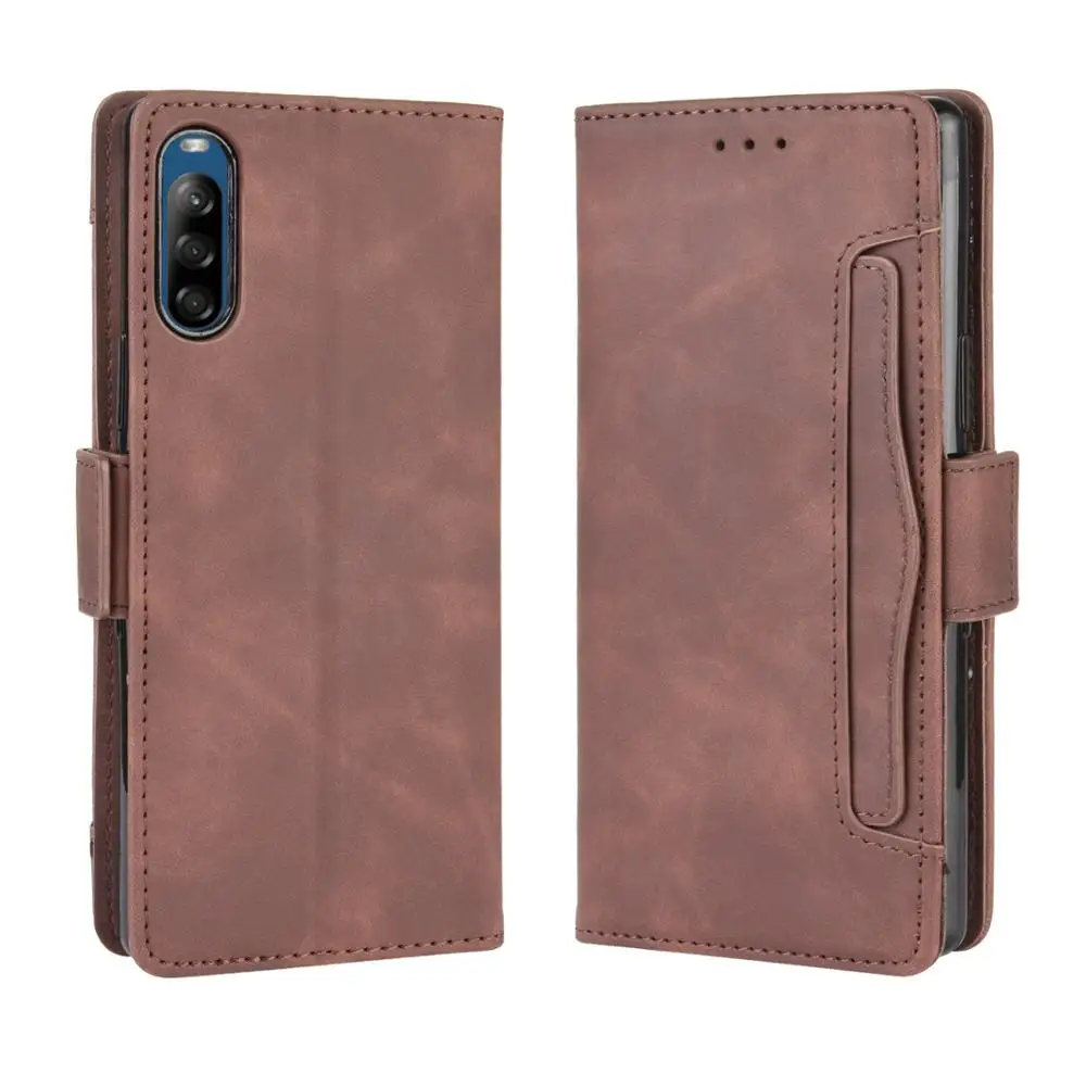 

For Sony Xperia L4 Case Wallet Flip Soft Feel Skin Leather Phone Back Cover For Sony Xperia L4 L 4 Dual With Separate Card Slot