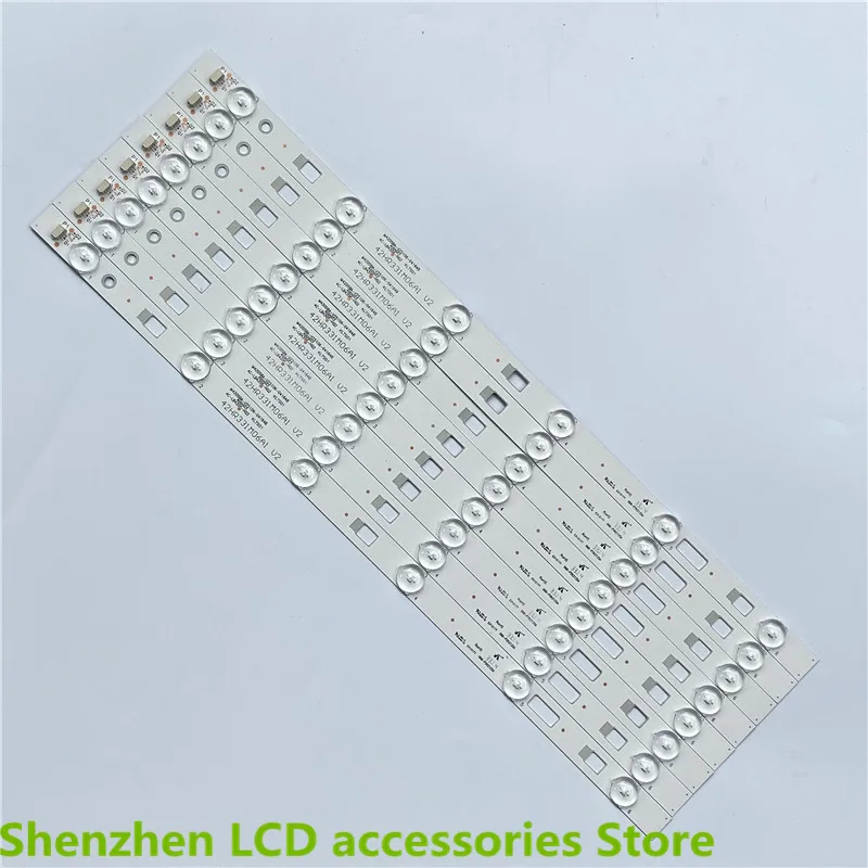 ل NEWB42E650 D42A710 L42F1600E B42E680 42HR331M06A1 V2 42 بوصة استخدام الألومنيوم 100% جديد LCD TV الخلفية بار