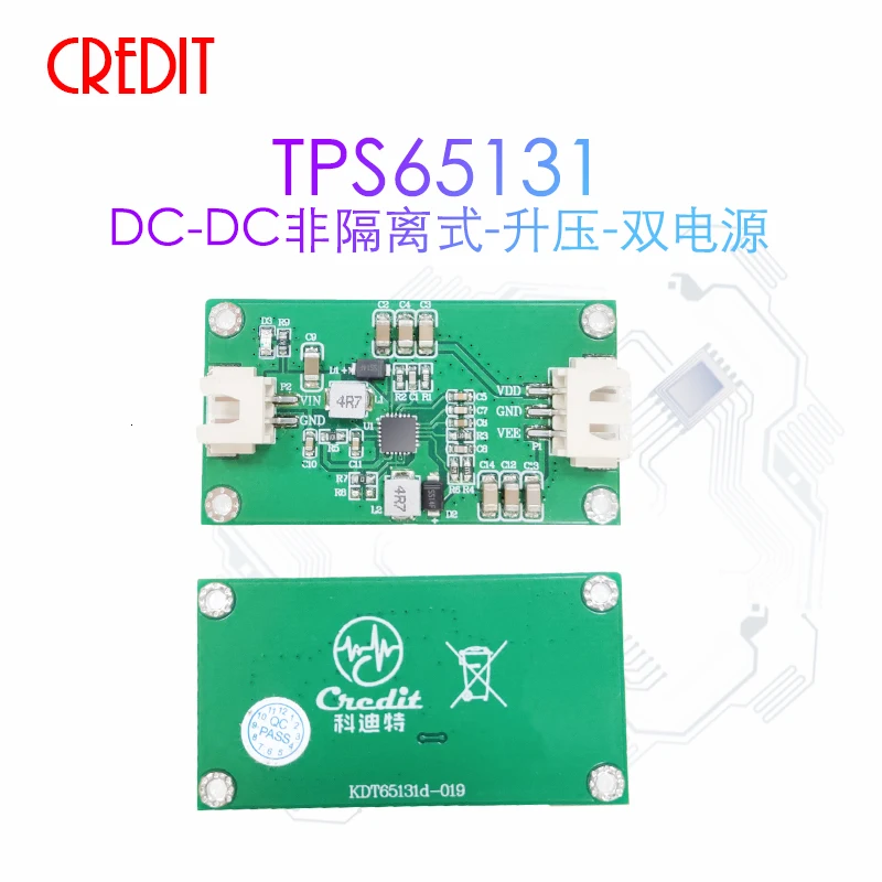 Módulo DC-DC TPS65131/TPS65130, no aislado, boost, doble fuente de alimentación, alta eficiencia