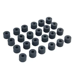 24pcs 9mm Thick Black Nylon Round Spacer O-Ring Hose Gasket Flat Rubber Washer DIY Spare Parts