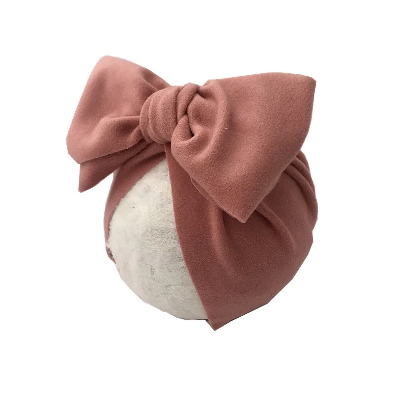 Cappello da bambino turbante fiore archi neonato cappello da bambina berretto berretto autunno inverno neonato bambino bambini ragazze cofano