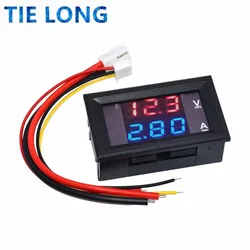 DC 0-100V 10A Digital Voltmeter Ammeter Dual Display Voltage Detector Current Meter Panel Amp Volt Gauge 0.28