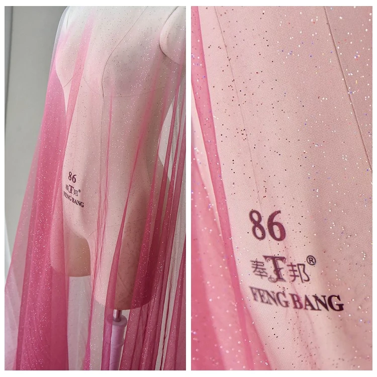 

130 см * 10 ярдов кружевные ткани звездное небо Бриллиантовая пряжа блестящие прозрачные платья тюлевые кружевные ткани для женских платьев