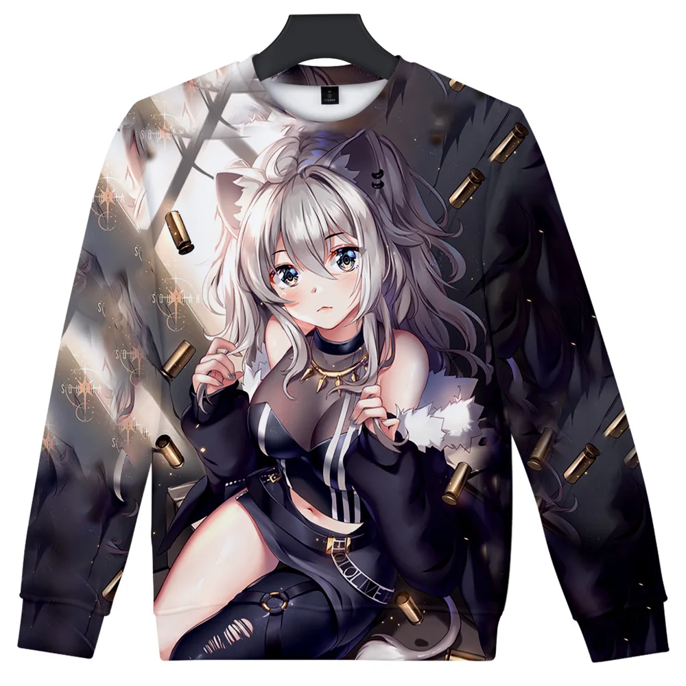 

HOLOLIVE VTuber Shishiro Botan 3D print autumn winter Holiday passionate style Men/Women casual Kawaii Style Round sweatshirt