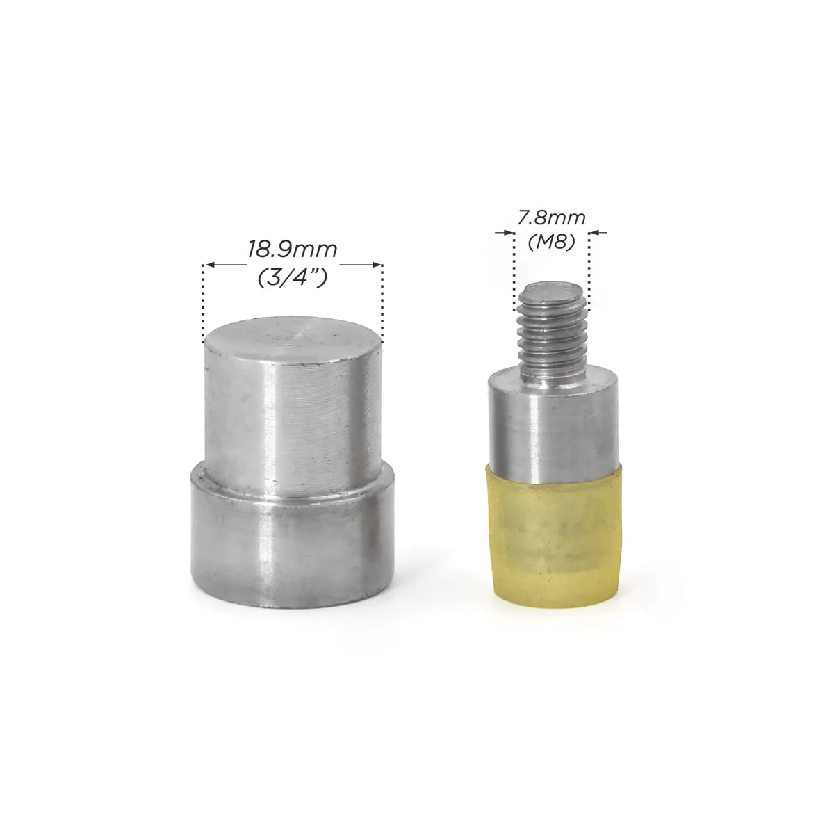 KALASO 1Set Hand Press Die Mould Tool for 6.5x5.5 mm Acrylic Cone Punk Studs Rivets Spikes DIY Craft Supplies