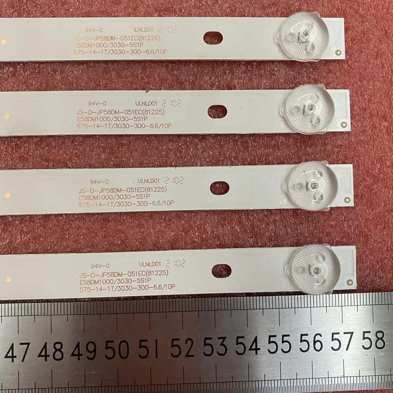 10pcs/set LED bar 5LED for TD K58DLJ10US polaroid 58 tvled584k01 JS-D-JP58DM-051EC(81225) E58DM100 3030-5S1P