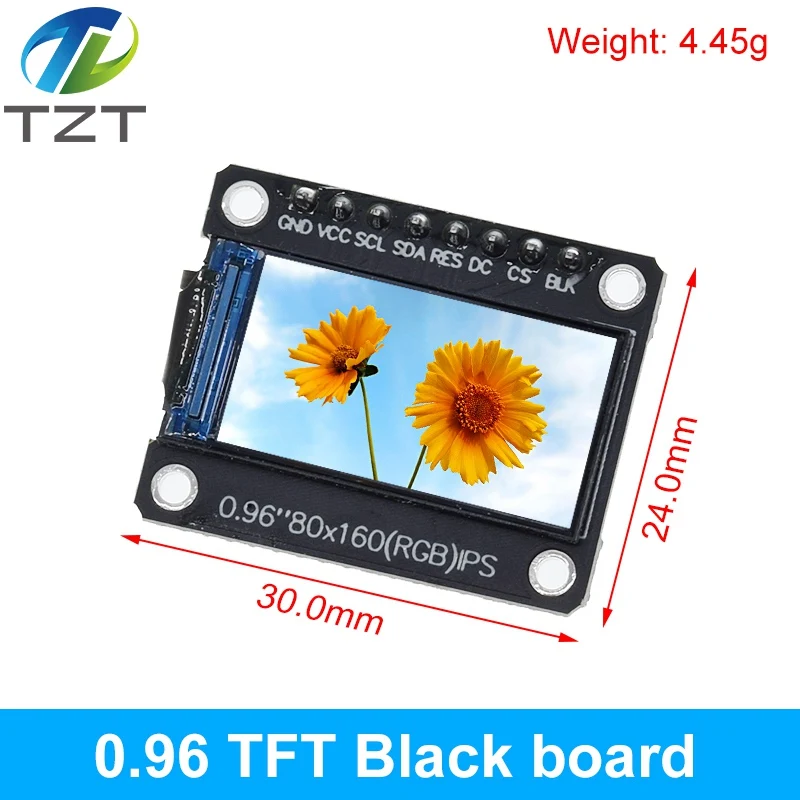 Tft display 0.96 / 1.3 polegadas ips 7p spi hd 65k módulo lcd a cores completas st7735/st7789 drive ic 80*160 240*240 (não oled)