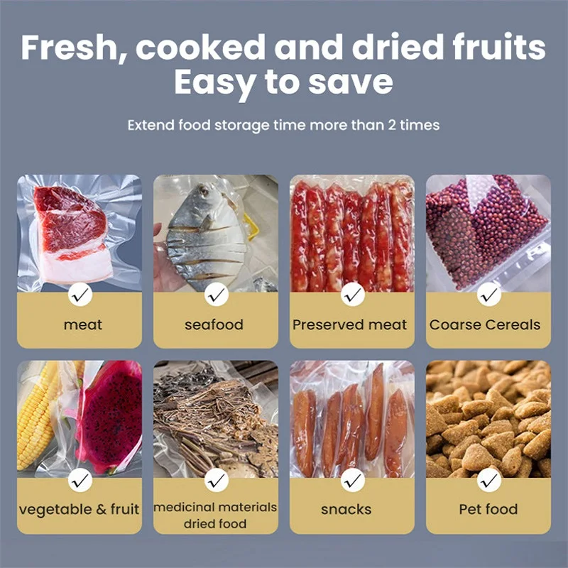 Di Động Thực Phẩm Máy Hàn Miệng Túi Máy Thực Phẩm Cầm Tay Ăn Nhẹ Bao Bì Túi Hút Chân Không Nhiệt Kín Máy Tự Động Đóng Gói Hút Chân Không Thực