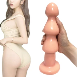 Korek analny Pull koraliki kobiece masturbacja silikonowe Butt Plug masażer prostaty mocna ssawka Dildo produkty dla dorosłych Sex zabawki