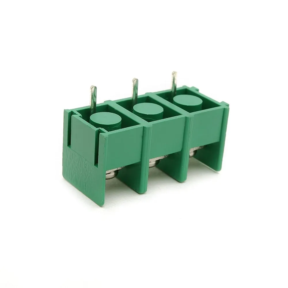 100 Stück KF8500/KF7620 8,5/7,62 mm Rastermaß Stecker Leiterplatten-Schraubklemmenblock-Anschluss 2-polig / 3-polig / 4-polig grün schwarz 10 A 300 V – Detail 2
