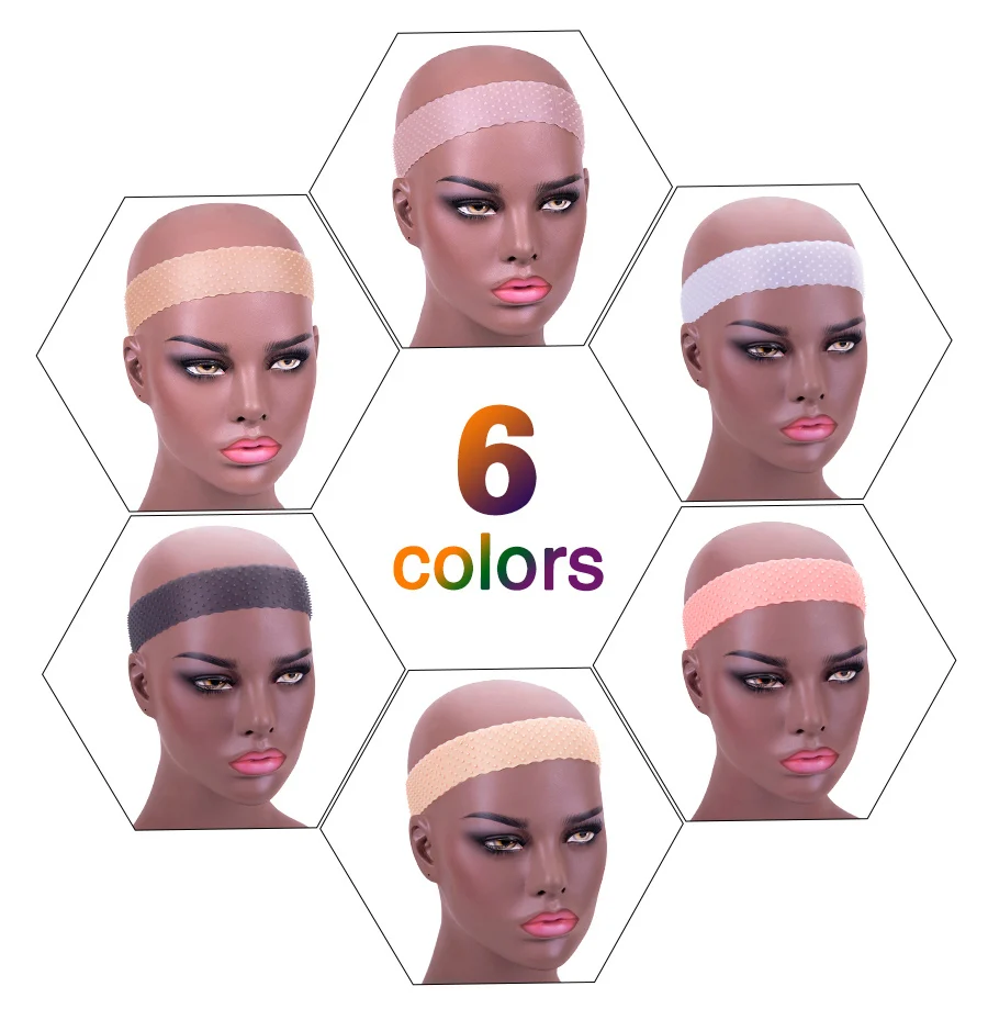 Quality Silicone Band For Wigs High-Elasticity Silicone Wig Headband Invisibility Wigs Grip Headband Non Slip Wig Grip Band