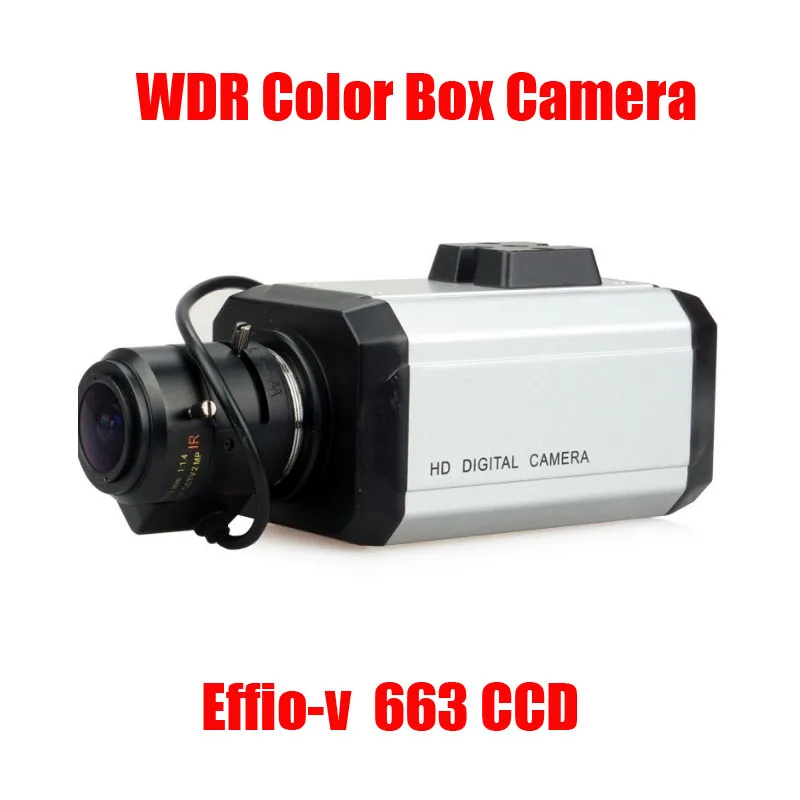 

True WDR 1/3" Sony Double Scan 960H CCD Effio-V DSP 700TVL~800TVL Defog CCTV Monitoring Box Camera CS Mount w/OSD