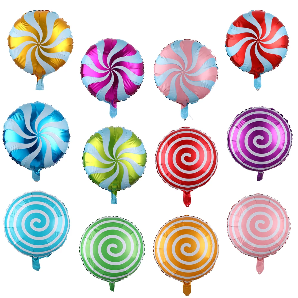 

50/100pcs 18inch Colorful Candy Foil Balloons Lollipop Helium globes Baby Shower Birthday Wedding Party Supplies Decor Kids Toys