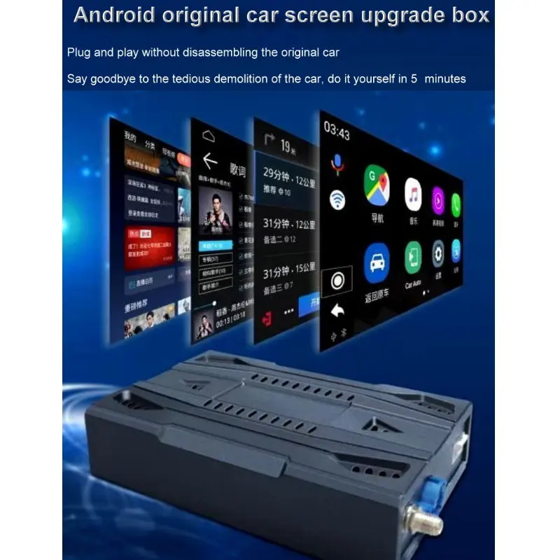 

Car Multimedia Radio with Carplay Switch Between Original Car/iOS/Android System Decoder Upgrade Box