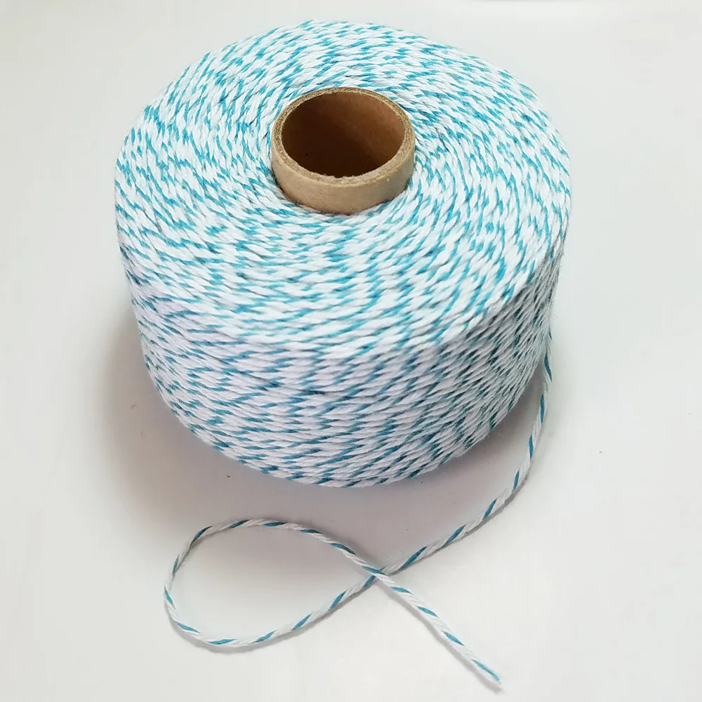 100% Cotton 200m/roll  thin cords colourful  twine string thread for home decoration DIY