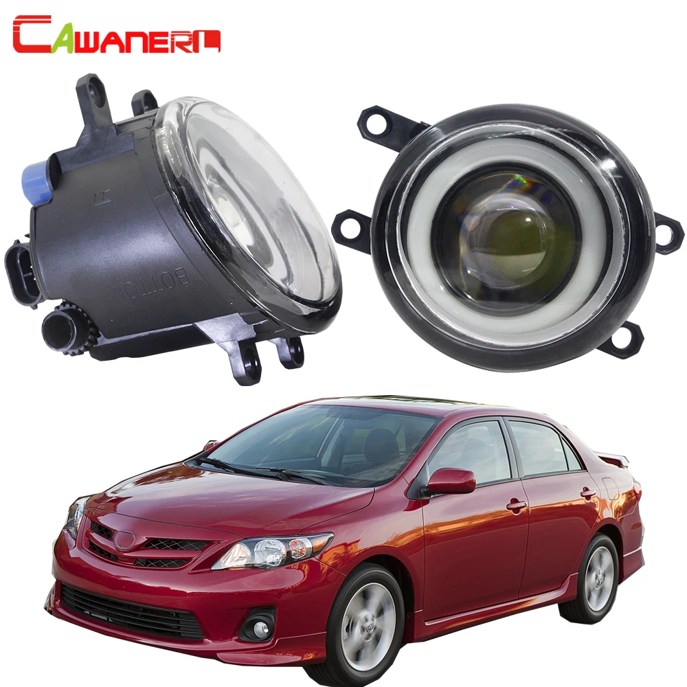 

Cawanerl для Toyota Corolla 2007-2015 автомобиля H11 светодиодные противотуманные фары Angel Eye DRL дневные ходовые огни 30 Вт 3000 лм белый 12 В 2 шт.