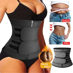 Entrenador de cintura para mujer, cinturón moldeador de cuerpo de neopreno, envoltura adelgazante, moldeador reductor de vientre, ropa moldeadora de sudor, corsé moldeador de entrenamiento