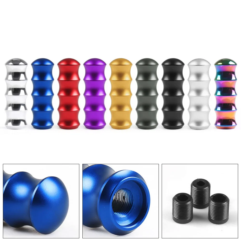 

Universal 118MM Gear Shift Knob Manual Transmission Aluminum Shifter Lever Knob Gear Bamboo Style