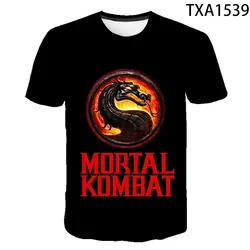 New Summer Style Mortal Kombat 3D Print T Shirt Men Women Tops Fashion Short Sleeve T-shirt Streetwear Cool Boy Girl Game MK Tee