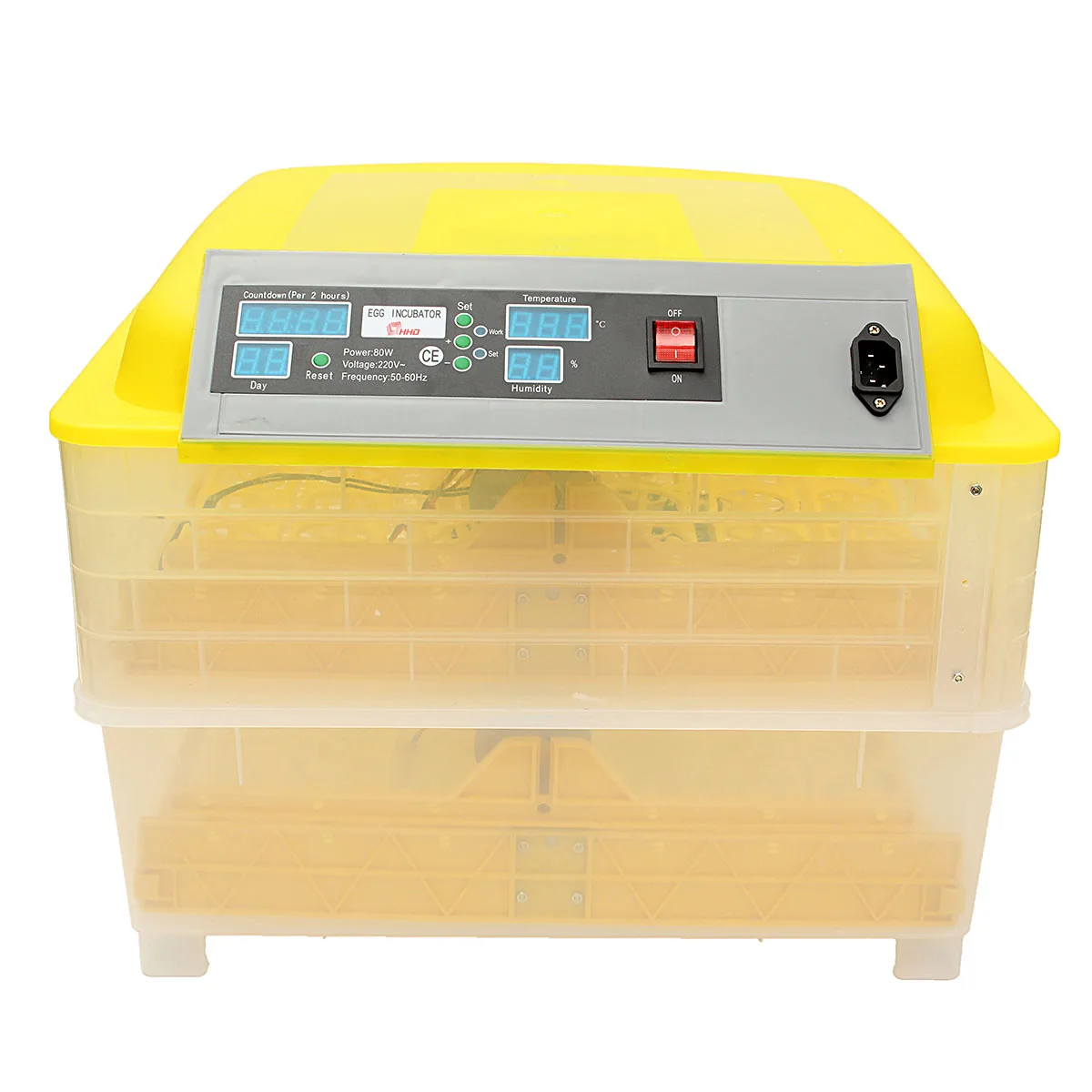 

96/105 Egg Farm Egg Incubator Incubator Poultry Digital Brooder Chicken Hatchery Machine Temperature Control Automatic Turn Egg