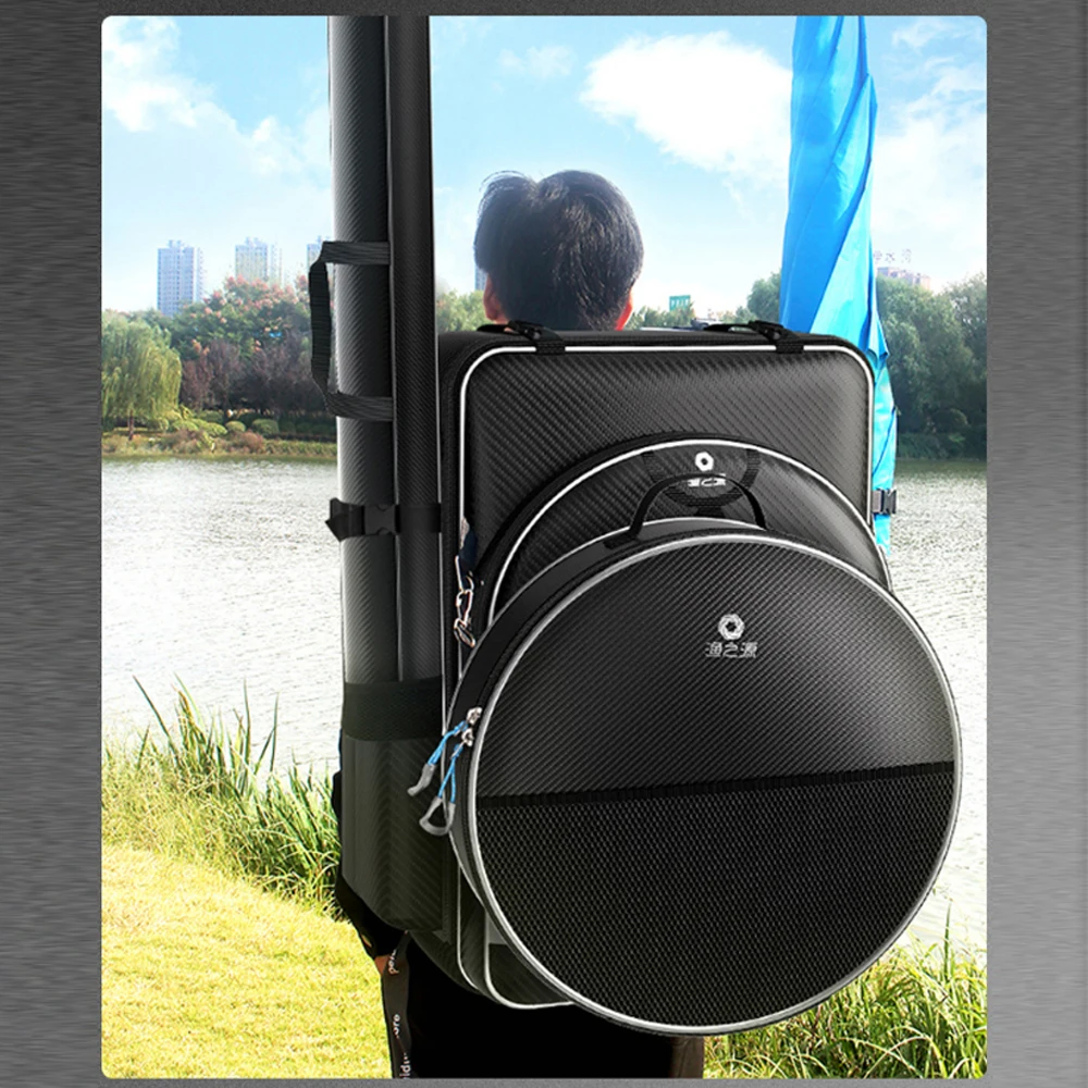 X462G Mochila pesca impermeable para silla y caña - imagen 3