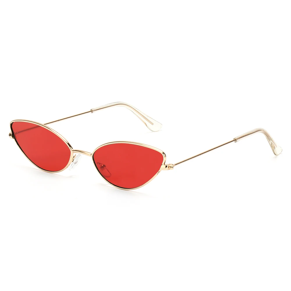 1Pc Unisex Kleine Retro Zonnebril Trend Kleurrijke Metalen Frame Clear Lens Zonnebril Vintage Steampunk Shades Zomer Bril