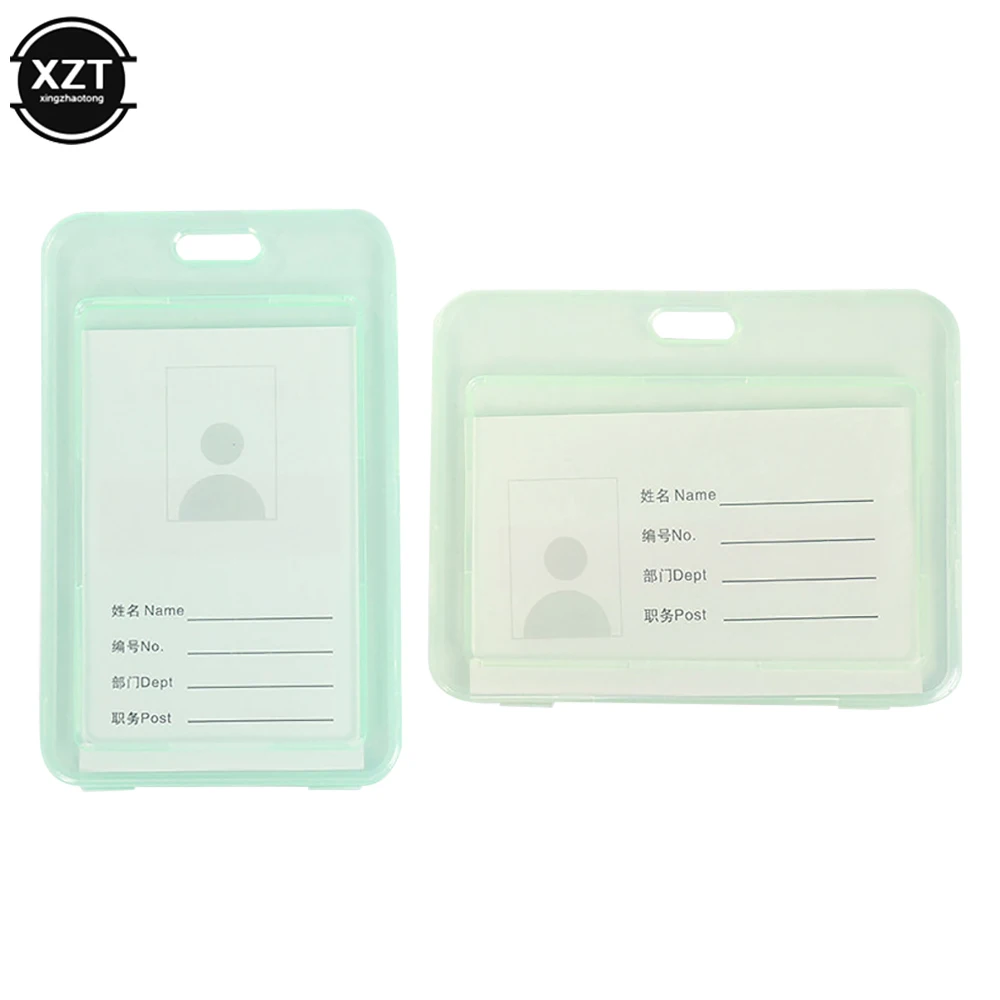 غطاء بطاقة شفاف مقاوم للماء حامل بطاقة حافلة الطالب حافظة بطاقات الائتمان التجارية حامل بطاقة الهوية البنك حماية ملحقات المكتب